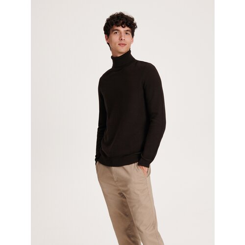 Reserved - Pamučna dolčevita - smeđi Cijene