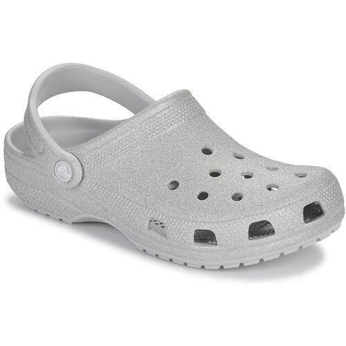 Crocs Cokli Classic Glitter Clog Srebrna Slike
