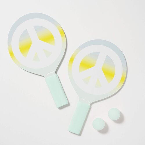 Sunnylife dječji komplet reketa za tenis na plaži peace sign Slike