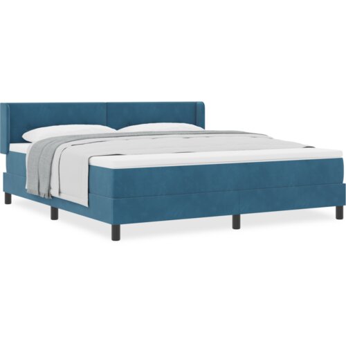 Box Spring Krevet s Madracem Tamno Plave Boje 180x200 cm Bar&amp;scaron;un Slike