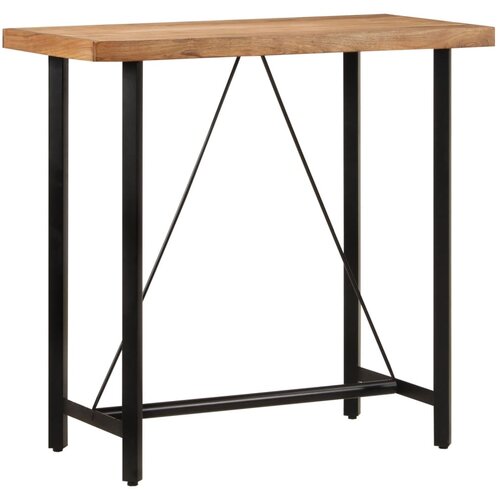 VidaXL Barska miza 110x55x107 cm trden akacijev les in železo Slike