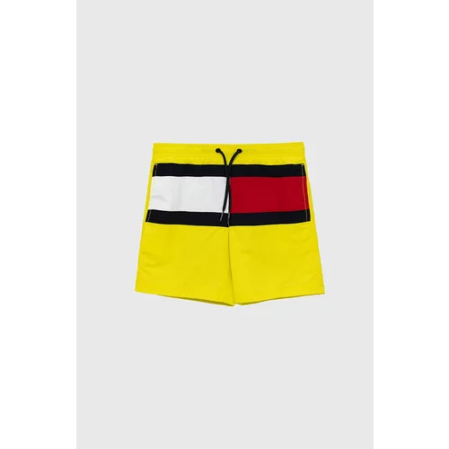 Tommy Hilfiger Dječje kratke hlače za kupanje boja: žuta