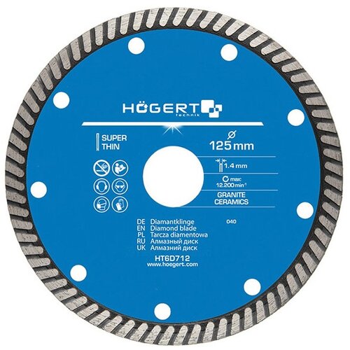 Hogert H&amp;Ouml;GERT Dijamantska rezna ploča 230 mm super tanka Slike