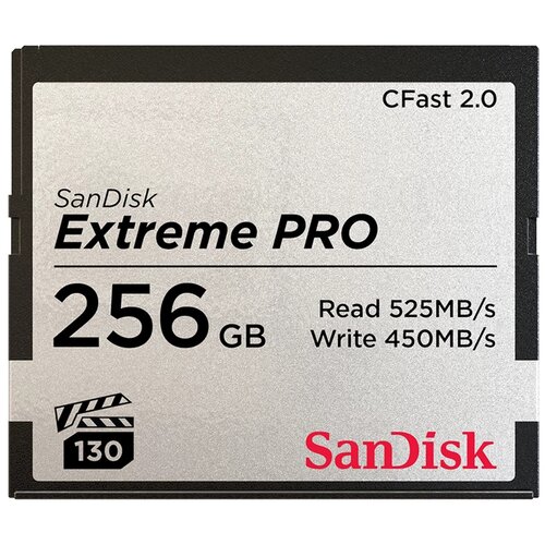 San Disk CFast 2.0 Extreme Pro 256 GB 525 MB/s Slike