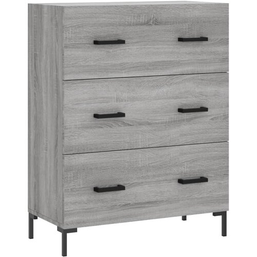  Visoka komoda siva sonome 69,5x34x180 cm od konstruiranog drva Slike