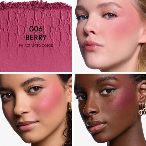Dior Backstage Rosy Glow highlighter i rumenilo u jednom nijansa 006 Berry 4.5 g Slike