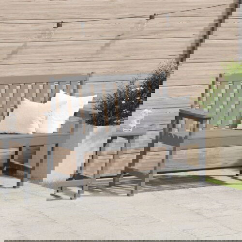 vidaXL klop za vrt svetlo siva 120 cm hdpe Cene