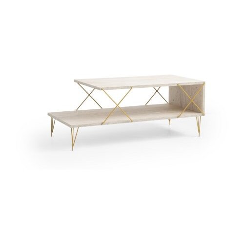 Hanah home loire - gold, marble goldmarble coffee table Cene