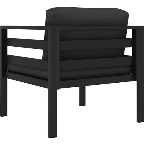 SOFA za jednu osobu s jastucima aluminijska antracit Slike