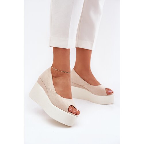 Boto Wedge And Platform Women's Sandals Light Beige Felyra Cene