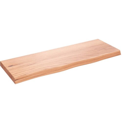 vidaXL Polica svjetlosmeđa 80 x 30 x 4 cm od obrađene hrastovine Cijene