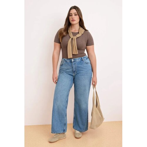 Trendyol Ženske farmerke TBBSS26CJ00029, Plave Slike