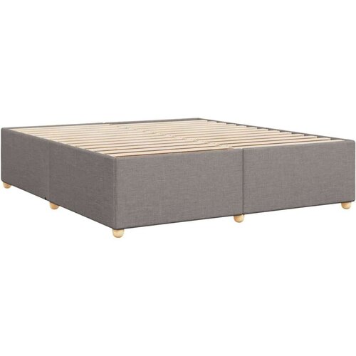 VidaXL okvir za krevet bez madraca smeđesivi 200x200 cm od tkanine Slike