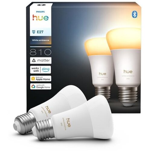  komplet 2x led prigu&scaron;iva sijalica philips hue white ambiance E27/6W/230V 1000-20000K Cene