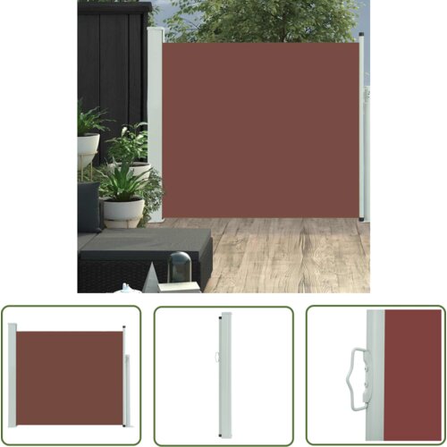  The Living Store Zložljiva stranska tenda za teraso 100x300 cm rjava - Stranska Tenda, (21742634) Cene