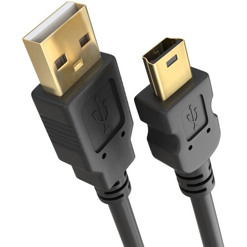 Optimus usb data kabel (3m, mini usb na usb 2.0, crni) Slike