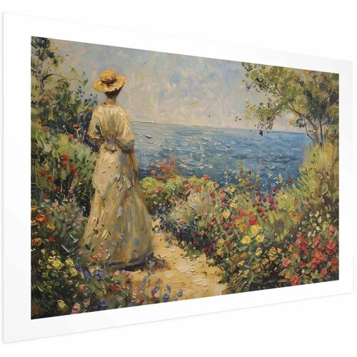  Plakat - Nostalgic impression - a pensive woman contemplating 90x60 Bez okvira s margom Cijene