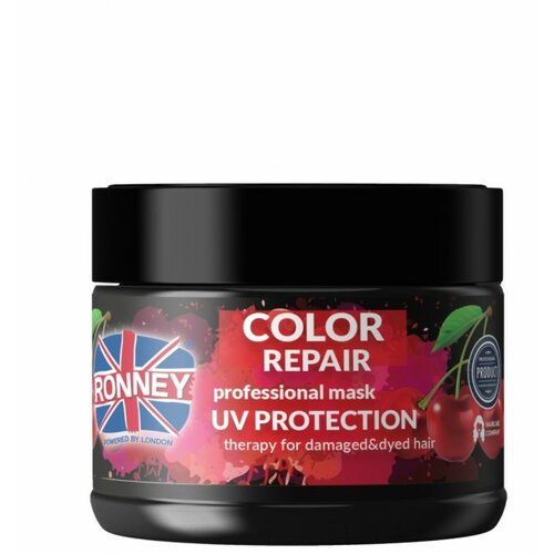 RONNEY maska za oštećenu i farbanu kosu Cherry UV Protection 300ml Slike