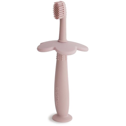 Mushie silikonska zobna &amp;scaron;četka flower blush Slike
