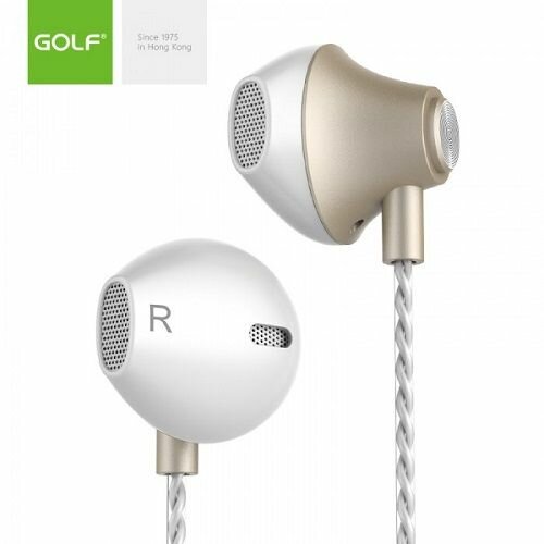 Golf slušalice M17 gold Slike