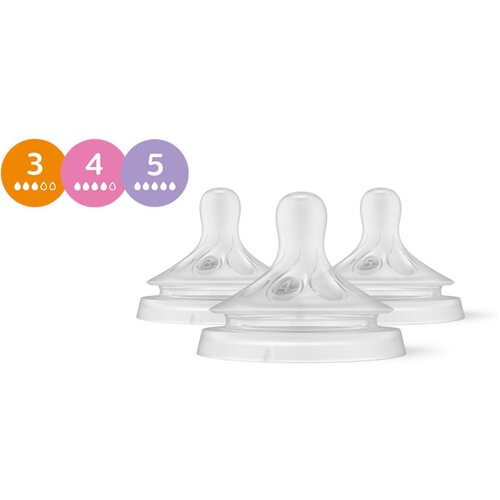 Philips Avent Set cucli za fla&amp;scaron;icu Natural Response, Multi protok 3, 4 i 5, 3 komada Slike
