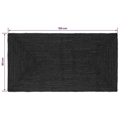  Tepih za područje Tamnosiva 80 x 150 cm Juta - 80 x 150 cm Tamnosiva Slike