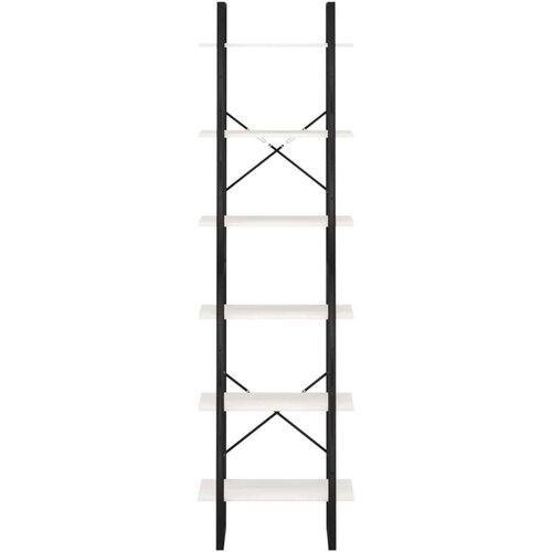 VidaXL Regal bel 60x30x120 cm trdna borovina Slike