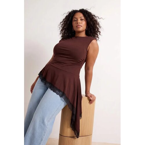 Trendyol ženska bluza Tbbss26Af00242, braon Cene