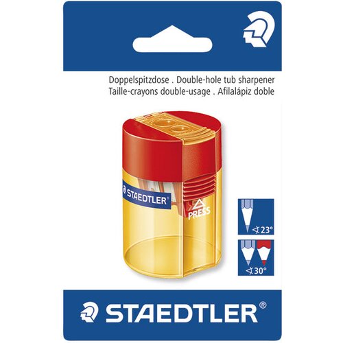  KOVINSKI &amp;Scaron;ILČEK S PVC &amp;Scaron;KATLO 2 LUKNJI STAEDTLER 512 006 BK BLISTER Slike