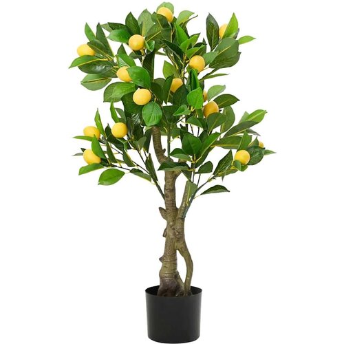  Umetno limonovo drevo 234 listov 90 cm zelena Cene