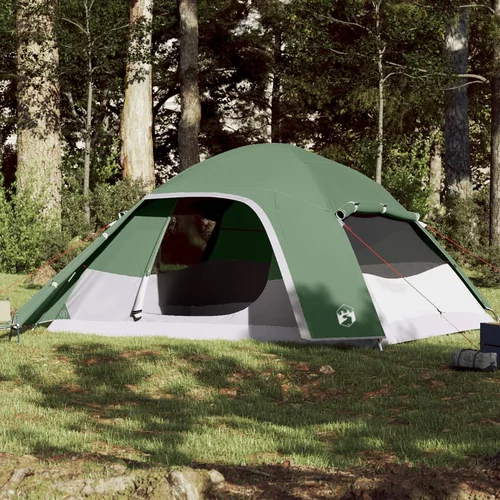  Kupolasti obiteljski šator za 6 osoba zeleni vodootporni