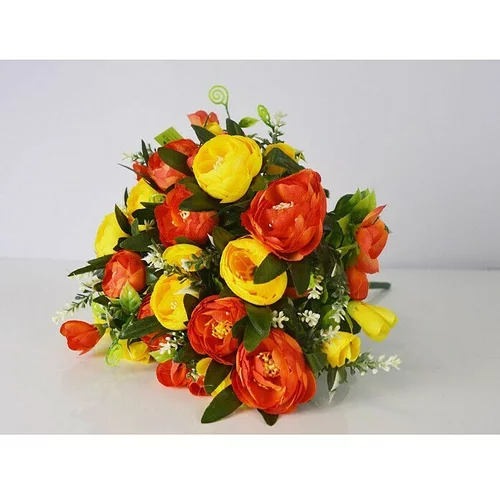  Buket cvijeća umjetni (35 cm, Narančaste boje, Žute boje)