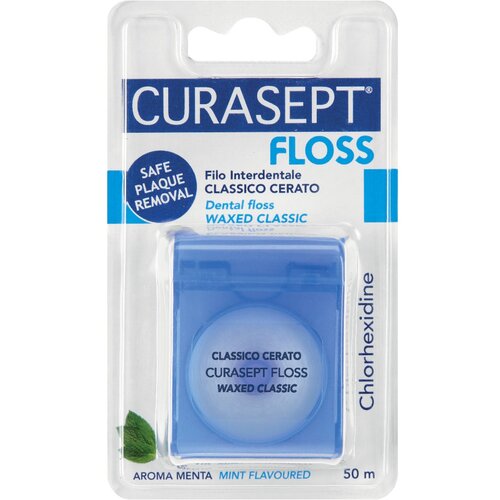 Curasept Floss Classic, povo&amp;scaron;čena zobna nitka Slike