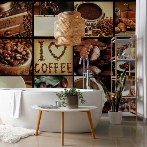  Foto tapeta - Coffee - Collage 200x140 Vodootporna Cene