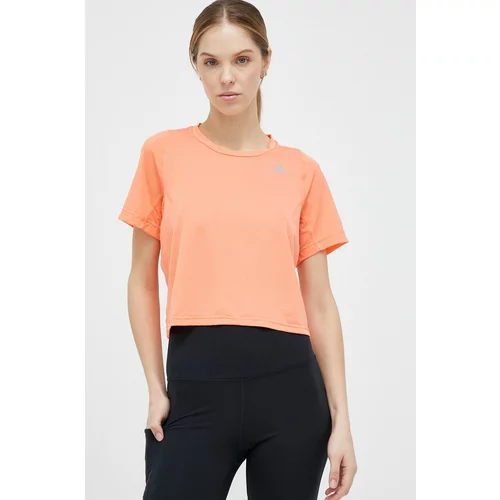 Adidas Majica kratkih rukava za trčanje Fast boja: narančasta