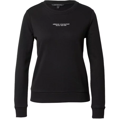 Armani Exchange Sweater majica '8NYM29' crna / bijela