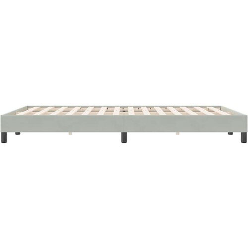 VidaXL Okvir kreveta bez madraca svijetlo sivi 160x220 cm bar&amp;scaron;un Slike