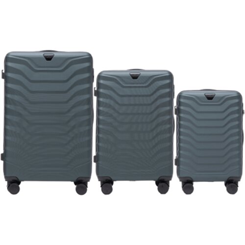  PEA01 PAUN, Set od 3 ABS+ kofera (V, M, S) Wings, TAMNOZELENA Cijene