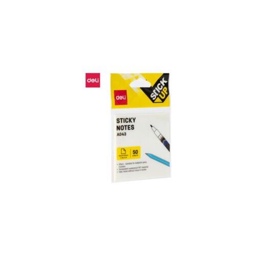 Deli STIKER BLOK 76x76mm PROZIRNI I VODOOTPORNI (50 lista) EA043 Cene