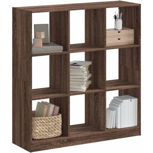  Regal za knjige boja hrasta 102 x 32 x 108 cm konstruirano drvo Slike