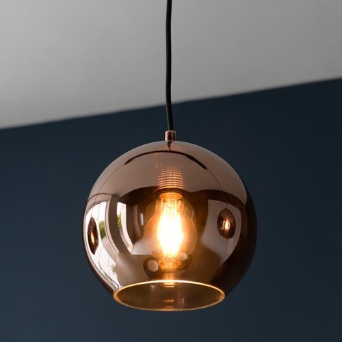  Endon 102929 - Visilica na sajli BOLI 3xE27/10W/230V crna/zadimljeno braon Slike