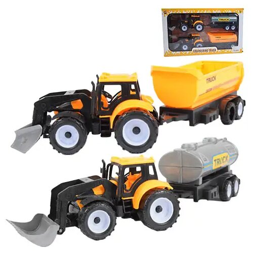 Magic Toys Engineering Truck: Set traktorja s cisterno in prikolico 28 cm Cene