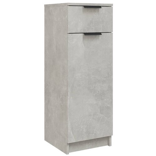 Maison Chic Kopalniška omarica - Kopalniški kabinet betonsko siva 32x34x90 cm konstruiran les, (21794365) Cene
