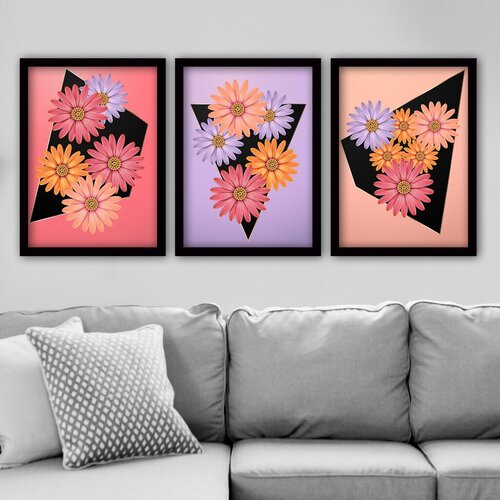 Wallity Set uramljenih slika 3SC126, 3 dijela Cene