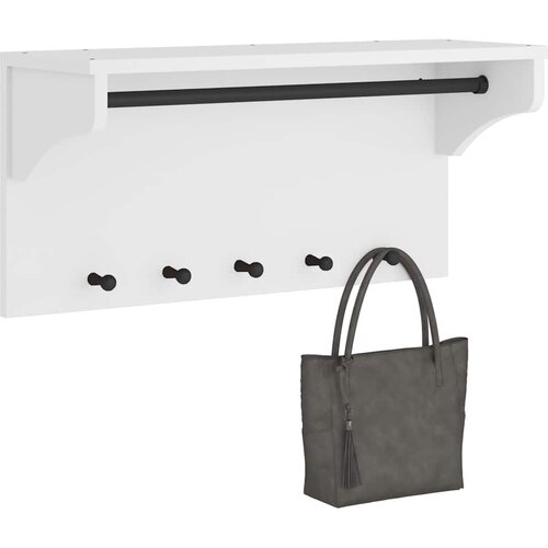 vidaXL Stenski obešalnik za plašče "SANDNES" 87x30x42 cm les borovega Cene