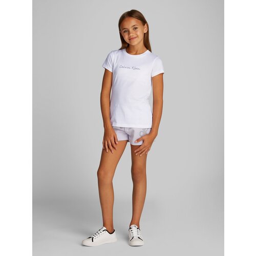 Calvin Klein Jeans Majica siva / bela Slike