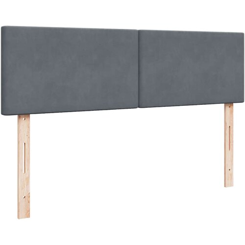  Otomanski krevet s madracem&amp;amp;LED tamnosivi 140x200 cm bar&amp;scaron;unasti Slike