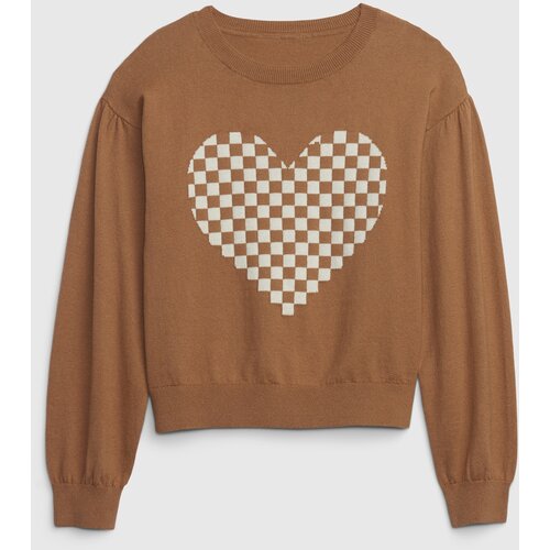 GAP Kids sweater with plaid heart - Girls Slike
