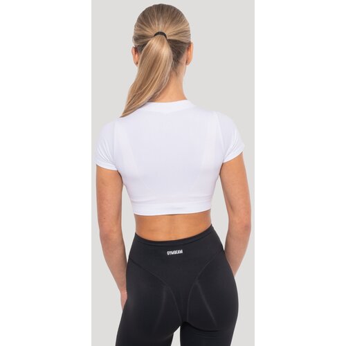 GymBeam Women&amp;lsquo;s Flow Crop Top White L Slike