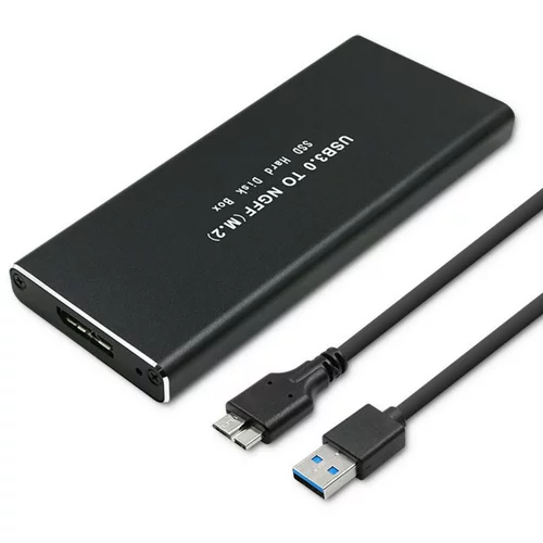 Qoltec Ohišje za disk M.2 SATA SSD in USB 3.0
